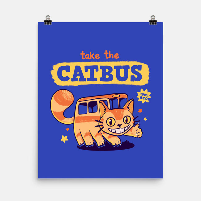 Take The Catbus-none matte poster-Mushita