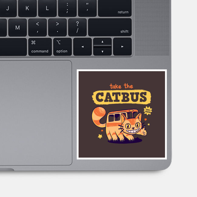 Take The Catbus-none glossy sticker-Mushita