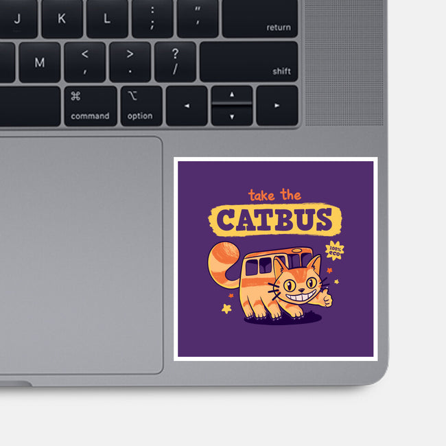 Take The Catbus-none glossy sticker-Mushita