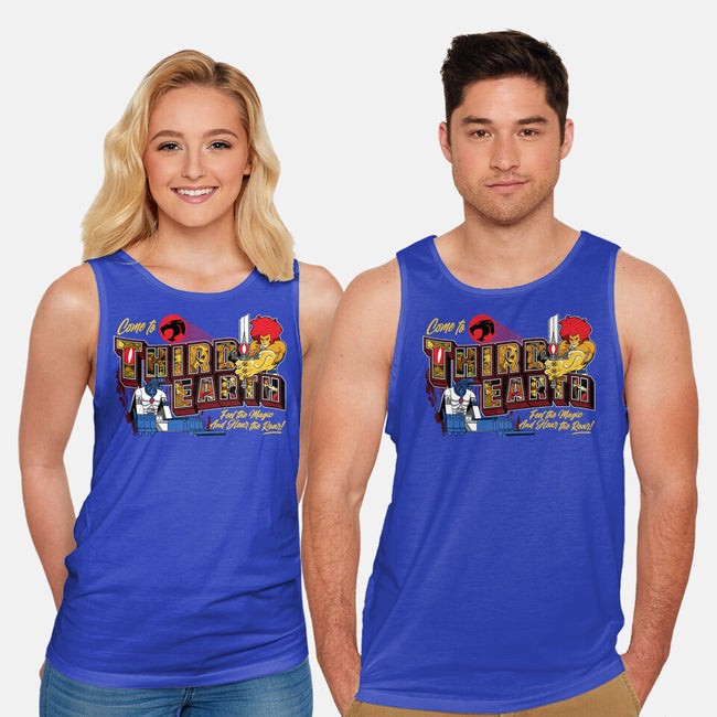 Hear The Roar At Third Earth-unisex basic tank-goodidearyan