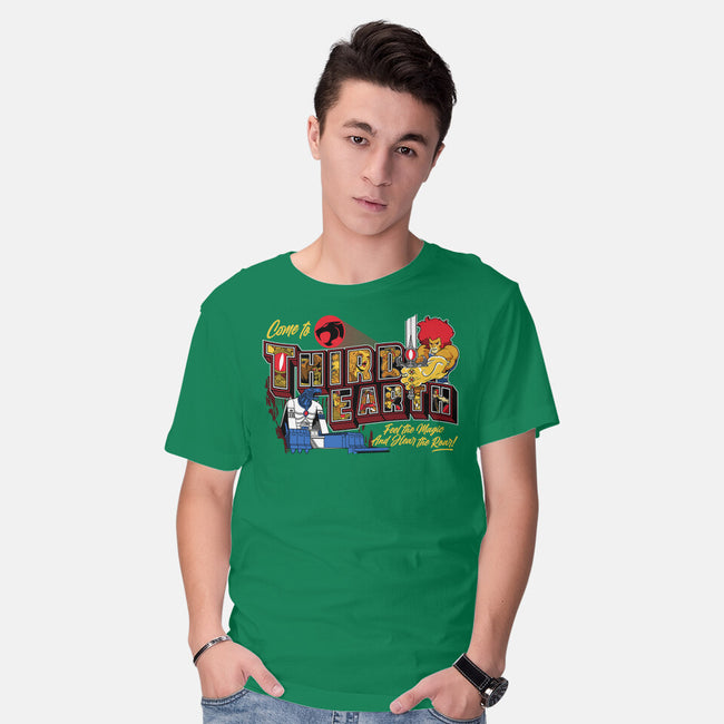 Hear The Roar At Third Earth-mens basic tee-goodidearyan