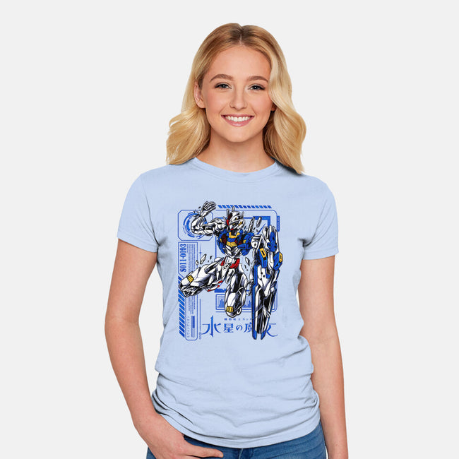 Broken Aerial-womens fitted tee-spoilerinc