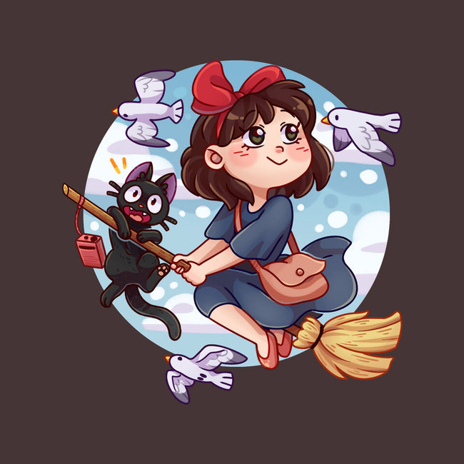 Kiki And Jiji-none stretched canvas-Zaia Bloom