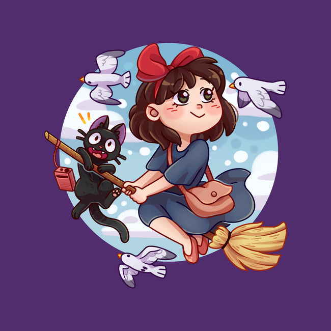 Kiki And Jiji-none stretched canvas-Zaia Bloom