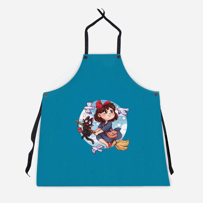 Kiki And Jiji-unisex kitchen apron-Zaia Bloom