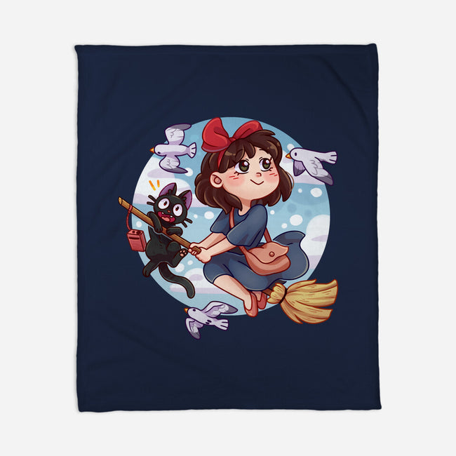 Kiki And Jiji-none fleece blanket-Zaia Bloom