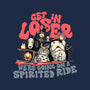 Spirited Ride-none polyester shower curtain-momma_gorilla