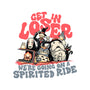 Spirited Ride-none polyester shower curtain-momma_gorilla