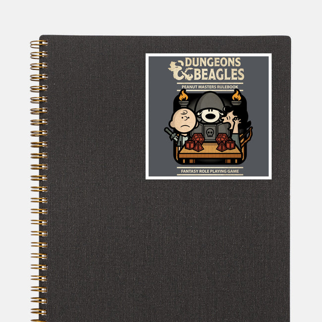 Dungeons and Beagles-none glossy sticker-jrberger