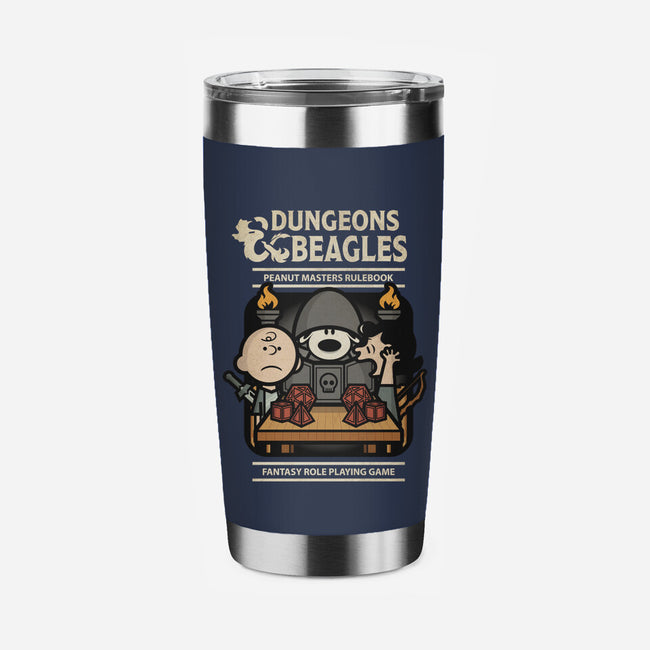 Dungeons and Beagles-none stainless steel tumbler drinkware-jrberger