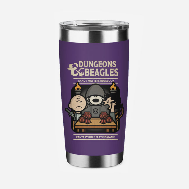 Dungeons and Beagles-none stainless steel tumbler drinkware-jrberger