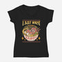 Just Want Ramen-womens v-neck tee-Zaia Bloom