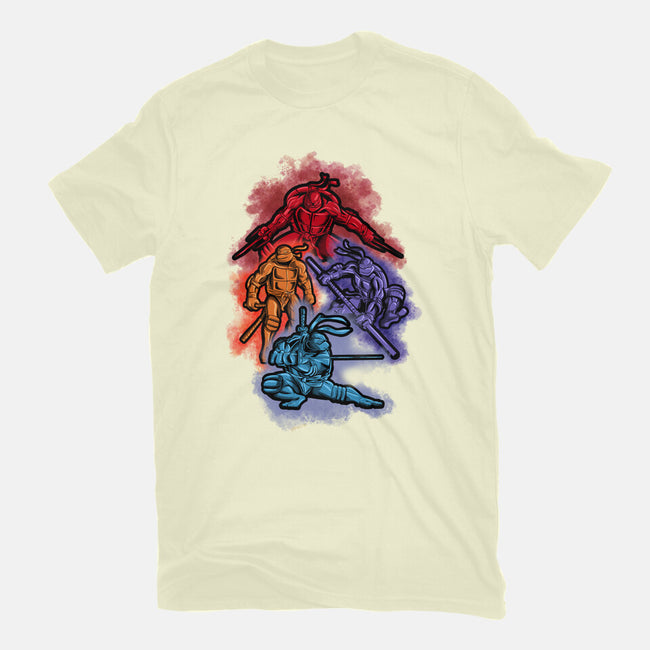 Colorful Turtles-mens basic tee-nickzzarto