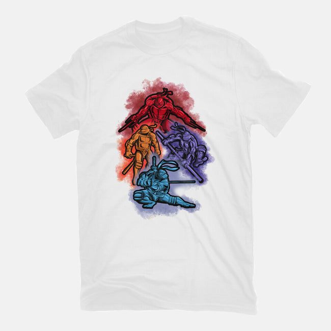Colorful Turtles-mens basic tee-nickzzarto