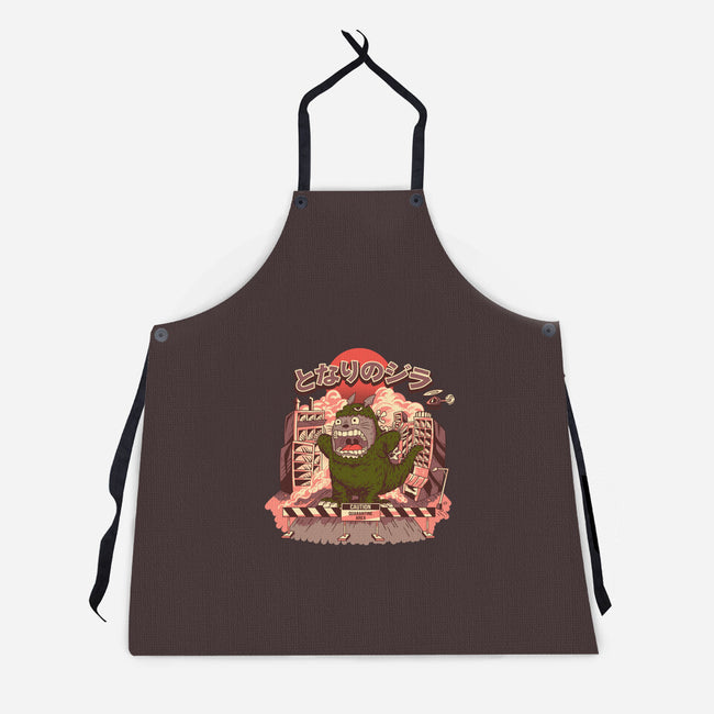 My Neighbor Zilla Kaiju-unisex kitchen apron-daizzystudio