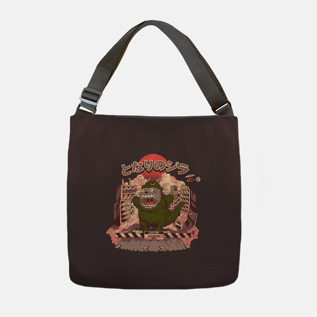 My Neighbor Zilla Kaiju-none adjustable tote bag-daizzystudio