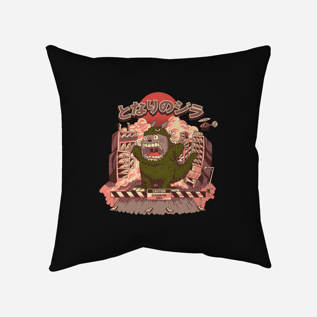 My Neighbor Zilla Kaiju-none removable cover w insert throw pillow-daizzystudio