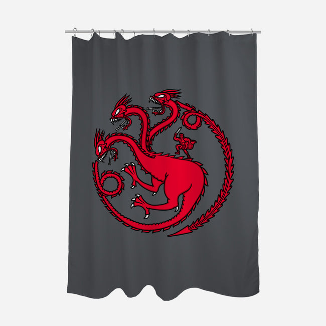 Hydraryen-none polyester shower curtain-Raffiti