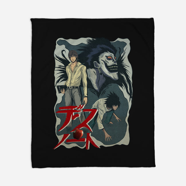 Notes Of Death-none fleece blanket-Conjura Geek