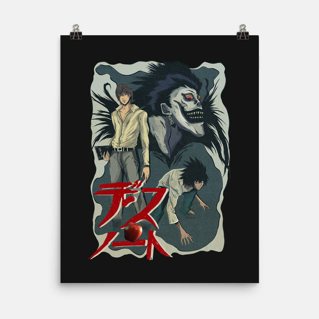 Notes Of Death-none matte poster-Conjura Geek