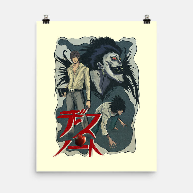 Notes Of Death-none matte poster-Conjura Geek