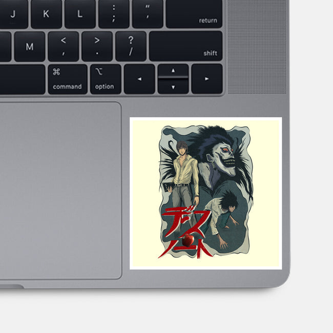 Notes Of Death-none glossy sticker-Conjura Geek