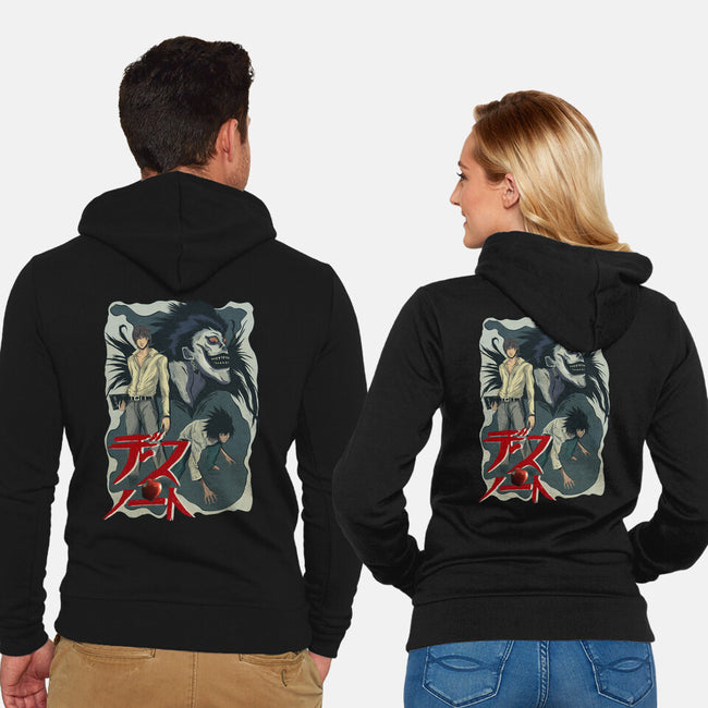 Notes Of Death-unisex zip-up sweatshirt-Conjura Geek