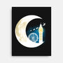 Never Grow Moon-none stretched canvas-Vallina84