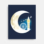Never Grow Moon-none stretched canvas-Vallina84