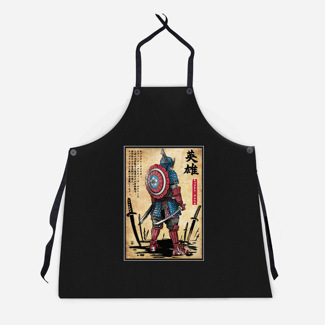 Captain Samurai-unisex kitchen apron-DrMonekers
