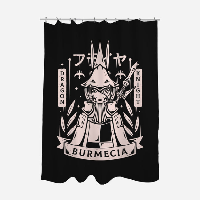 Freya Dragon Knight-none polyester shower curtain-Alundrart
