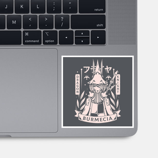 Freya Dragon Knight-none glossy sticker-Alundrart
