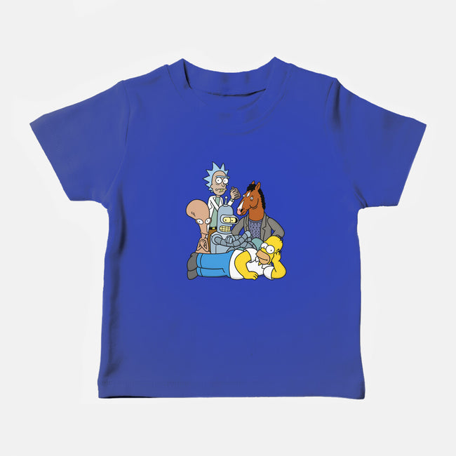 The Breakfast Drinkers-baby basic tee-Barbadifuoco