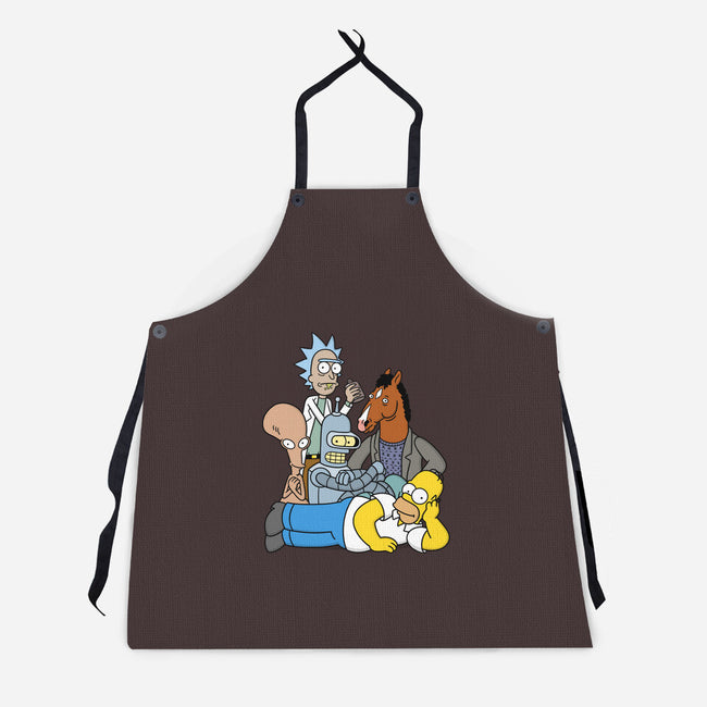 The Breakfast Drinkers-unisex kitchen apron-Barbadifuoco