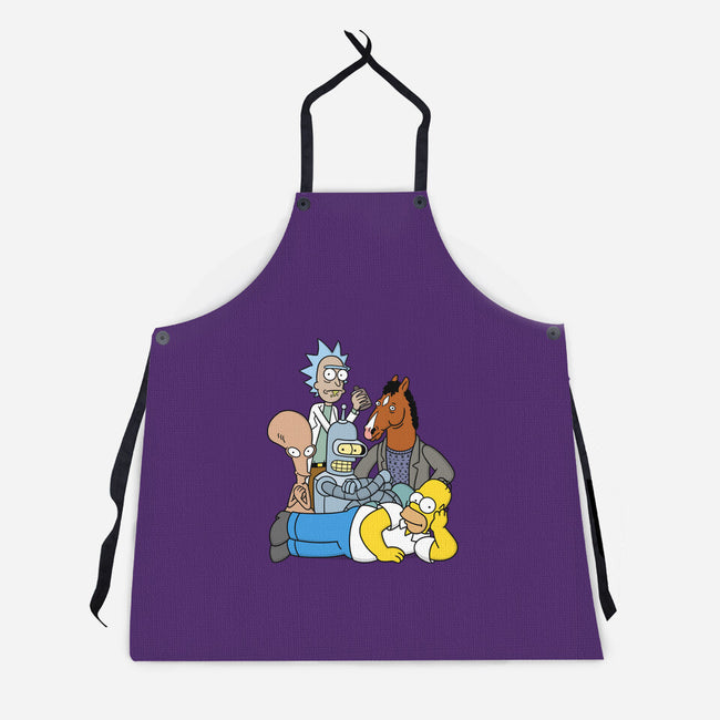 The Breakfast Drinkers-unisex kitchen apron-Barbadifuoco
