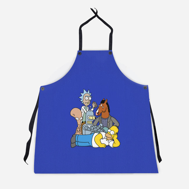 The Breakfast Drinkers-unisex kitchen apron-Barbadifuoco