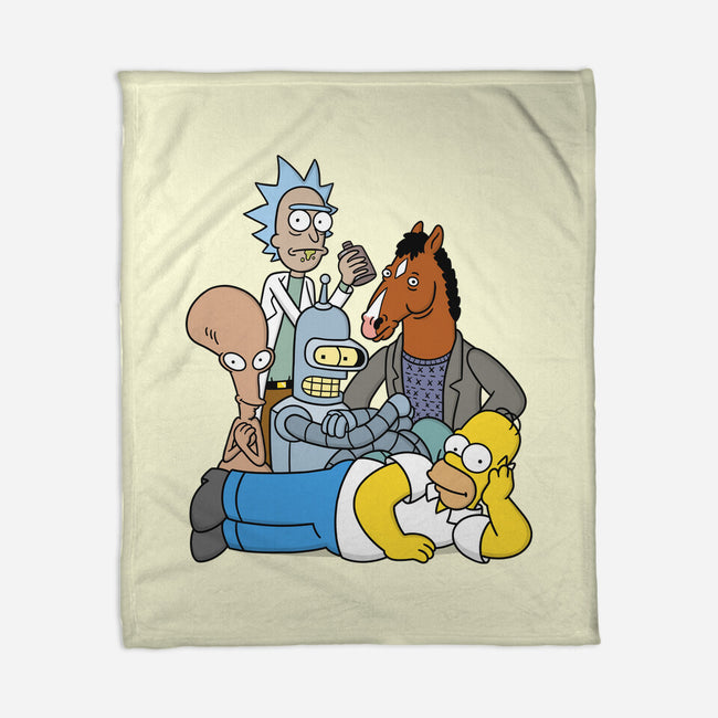 The Breakfast Drinkers-none fleece blanket-Barbadifuoco