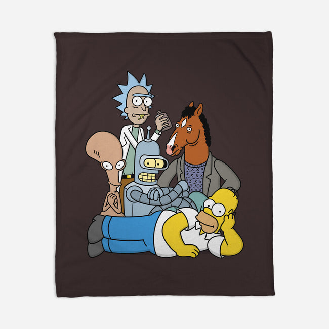 The Breakfast Drinkers-none fleece blanket-Barbadifuoco