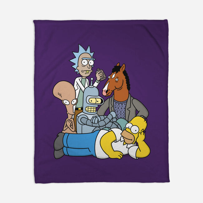 The Breakfast Drinkers-none fleece blanket-Barbadifuoco