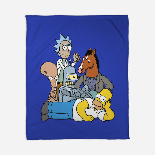 The Breakfast Drinkers-none fleece blanket-Barbadifuoco