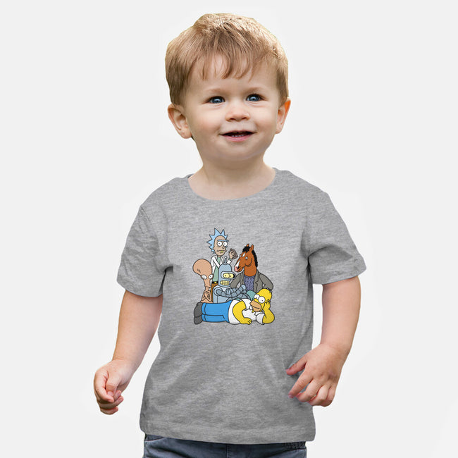 The Breakfast Drinkers-baby basic tee-Barbadifuoco