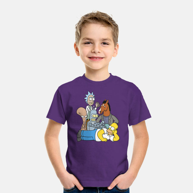 The Breakfast Drinkers-youth basic tee-Barbadifuoco