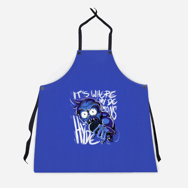 My Demons Hyde-unisex kitchen apron-estudiofitas