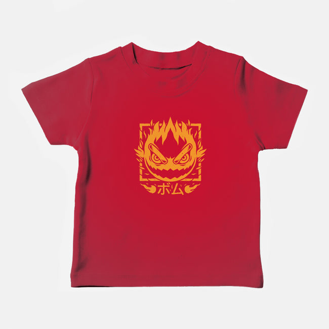 Fireball Bomb-baby basic tee-Alundrart