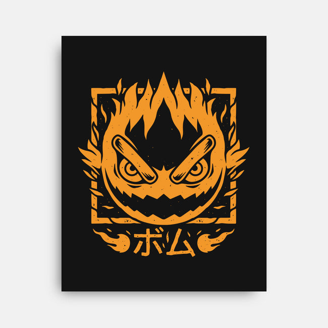 Fireball Bomb-none stretched canvas-Alundrart