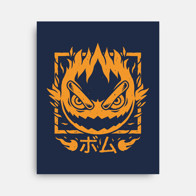 Fireball Bomb-none stretched canvas-Alundrart