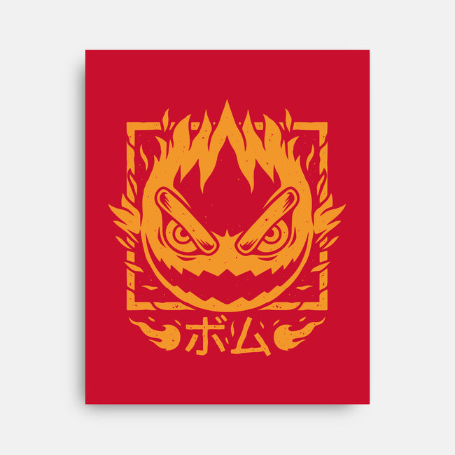 Fireball Bomb-none stretched canvas-Alundrart