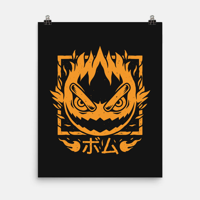 Fireball Bomb-none matte poster-Alundrart