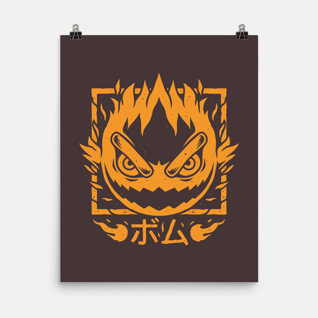 Fireball Bomb-none matte poster-Alundrart