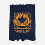 Fireball Bomb-none polyester shower curtain-Alundrart